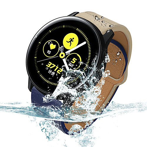 

Watch Band for Samsung Galaxy Watch 46 / Samsung Galaxy Watch 42 Samsung Galaxy Modern Buckle Genuine Leather Wrist Strap