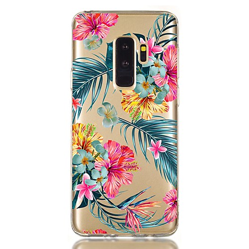 

Case For Samsung Galaxy S9 / S9 Plus / S8 Plus Shockproof / Transparent / Pattern Back Cover Flower TPU