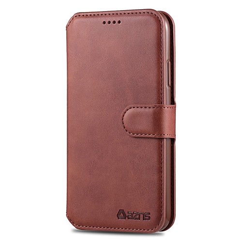 

Case For Apple iPhone 11 / iPhone 11 Pro / iPhone 11 Pro Max Wallet / with Stand / Flip Full Body Cases Solid Colored PU Leather