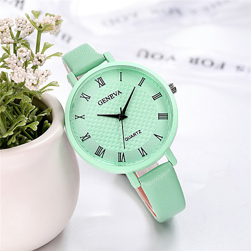 

Geneva Ladies Watch Candy Color Small Strap Fashion Casual Watch