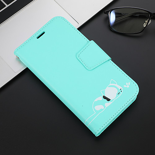 

Case For Apple iPhone XS / iPhone XR / iPhone XS Max Wallet / Card Holder / with Stand Full Body Cases Cat PU Leather