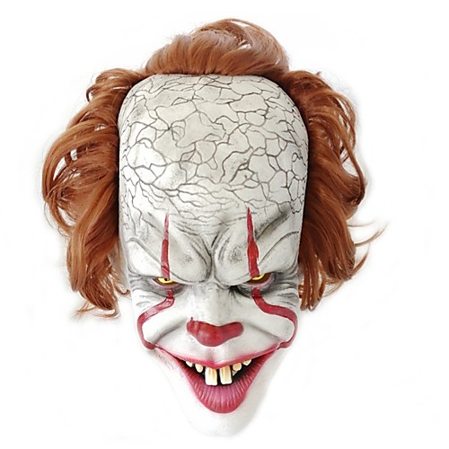 

Mask Masquerade Halloween Mask Inspired by Burlesque Clown Clown Pennywise Scary Movie White Halloween Carnival Masquerade Adults' Men's Women's