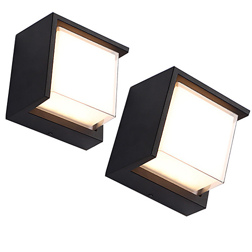 

Outdoor 2 pcs/lot LED12W Outdoor Wall Lights Waterproof Creative Decorative Warm White Wall Sconces for Courtyard Garden 220-240V 110-120V