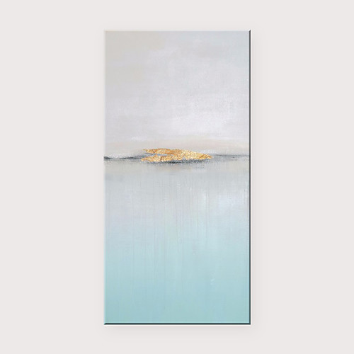 

Oil Painting Hand Painted Vertical Abstract Modern Rolled Canvas (No Frame)