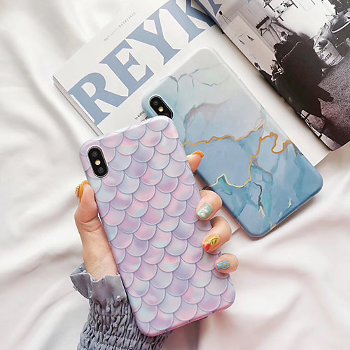

Case For Apple iPhone XS Max / iPhone 8 Plus Dustproof / IMD Back Cover Marble / Color Gradient Soft TPU for iPhone 7 / 7 Plus / 8 / 6 /6 Plus / XR / X / XS