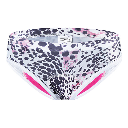 

WOSAWE Women's Cycling Under Shorts Polyester Bike Briefs Padded Shorts / Chamois Breathable 3D Pad Quick Dry Sports Leopard Black / Red / Black / Yellow / Black / White Mountain Bike MTB Road Bike