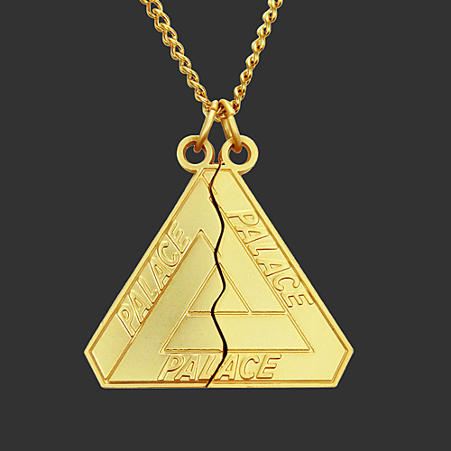 

Men's Pendant Necklace Chain Necklace Geometrical Unique Design Fashion Stainless Steel Gold Silver 70 cm Necklace Jewelry 1pc For Street / Lockets Necklace / Long Necklace