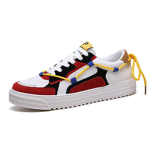 

Men's Comfort Shoes PU Fall Sneakers Black / Green / Red