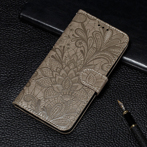 

Phone Case For Samsung Galaxy Full Body Case Leather Wallet Card A10 A30 A50 M10 M20 M30 A20 A40 A70 Galaxy A2 Core Wallet Card Holder with Stand Flower / Floral PU Leather