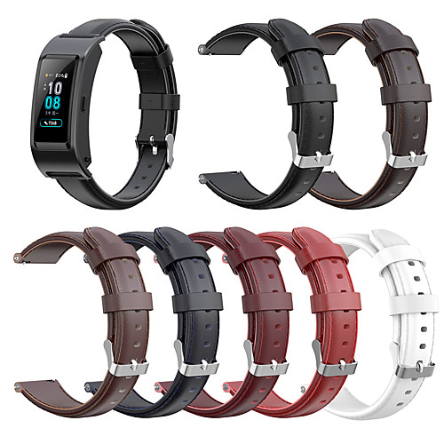 

Genuine Leather Replacement Watch Band Buckle Wrist Band Strap for Huawei Talkband B5