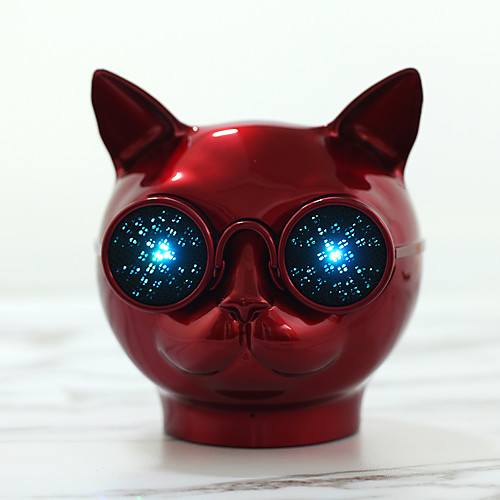 

T8 Speaker Cat Head Bluetooth Speaker Protable column loudspeaker Mini Cute Speaker With Microphone Support TF Card