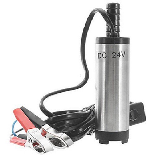 

12V/24V Electric Fuel Transfer Pump Electric Diesel Pump Fuel Water Oil Portable Stainless Steel Diesel Pump 12L/min For Car Motorbike