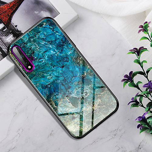 

Shockproof Marble Tempered Glass TPU Frame Case for Huawei Nova 5 Pro Nova 5i Nova 5 Nova 4 Nova 3i Nova 3e Nova 3