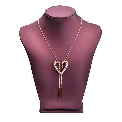 

Women's Freshwater Pearl Pendant Necklace Heart Fashion Cute Pearl 14K Gold Gold 100 cm Necklace Jewelry 1pc For Festival