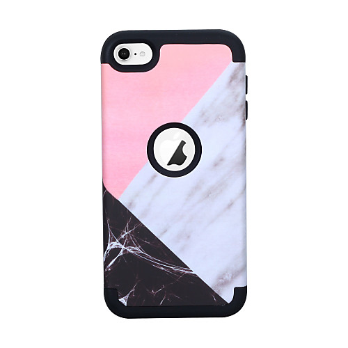 

Case For Apple Shockproof Back Cover Marble PC / Silica Gel for iPod Touch 6