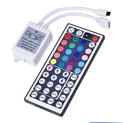 

1pc 12 V Remote Controlled ABSPC RGB Controller for RGB LED Strip Light