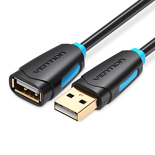 

Vention USB2.0 Extension Cable Male to Female Super Speed USB Data Cable Extender For PC Keyboard Printer Mouse Computer Cable 0.5m