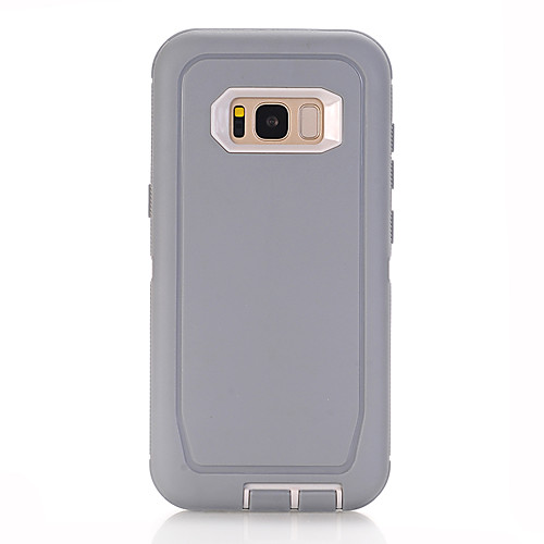 

Phone Case For Samsung Galaxy Back Cover S8 Shockproof Solid Color Silicone Silica Gel