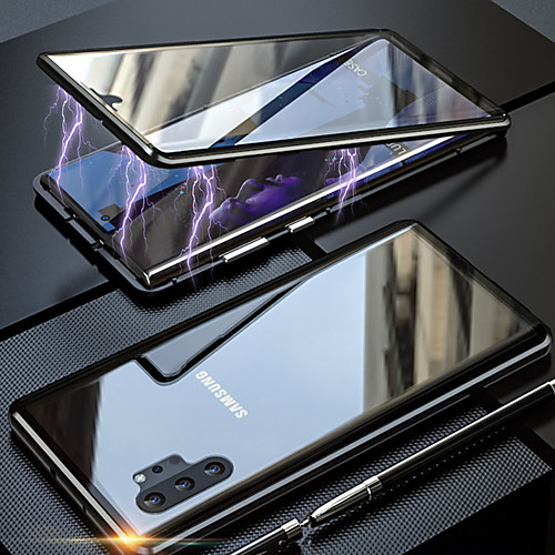 

Magneto Magnetic Adsorption Metal Glass Case for Samsung Galaxy Note 10 Pro Note 10 Back Cases Cover for Samsung Galaxy Note 9 Note 8