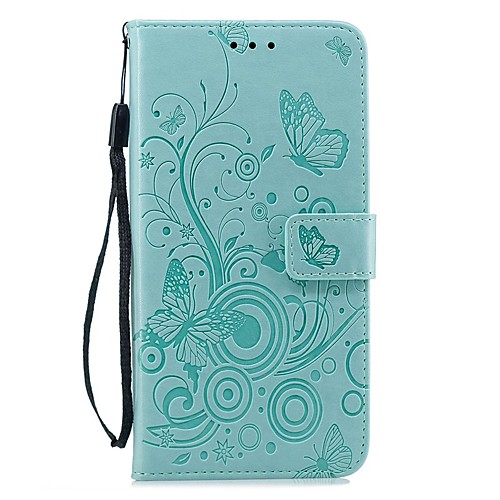 

Case For Samsung Galaxy S9 / S9 Plus / S8 Plus Wallet / Card Holder / Shockproof Full Body Cases Butterfly / Solid Colored PU Leather