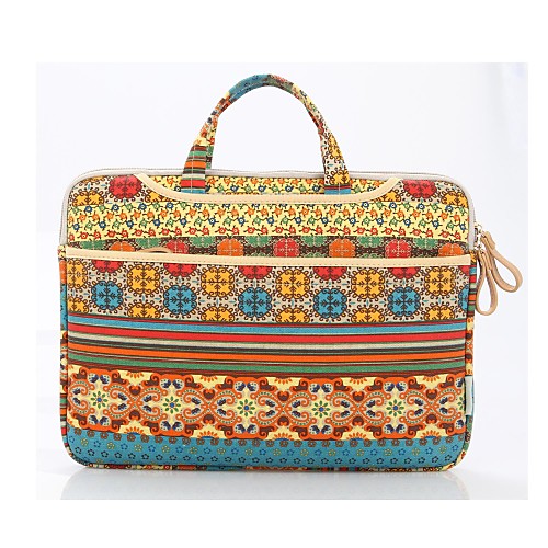 

KAYOND 13.3 Inch Laptop / 14 Inch Laptop / 15.6 Inch Laptop Briefcase Handbags Canvas Bohemian for Women Shock Proof