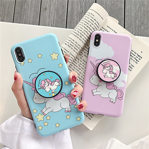 

Case For Apple iPhone XS / iPhone XR / iPhone XS Max with Stand / Pattern Back Cover Cartoon TPU for iPhone 6 6 Plus 6s 6s plus 7 8 7 plus 8 plus X XS