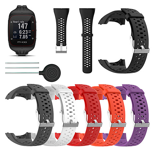 

Watch Band for POLAR M400 Polar Sport Band / Classic Buckle Silicone Wrist Strap