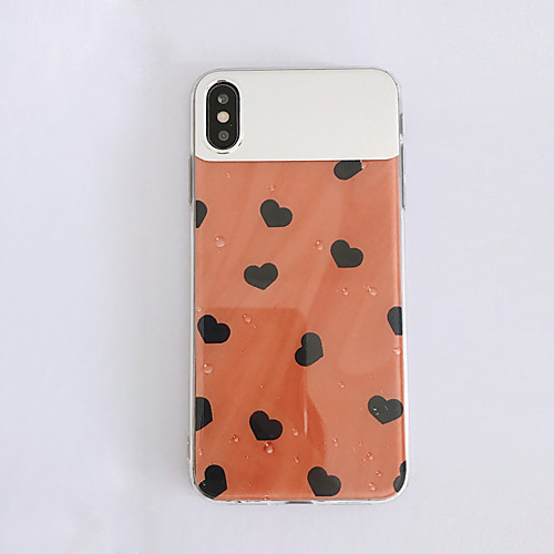 

Case For Apple iPhone XS / iPhone XR / iPhone XS Max Mirror / Ultra-thin / Pattern Back Cover Tile / Heart / Cartoon TPU