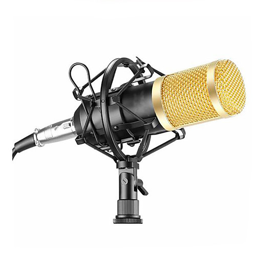 

BM800 Dynamic Condenser Wired Microphone Mic Sound Studio for Singing Recording Kit KTV Karaoke with Shock Mount 4 Pieces