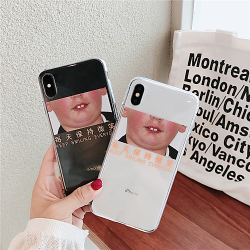 

Case For Apple iPhone XS / iPhone XR / iPhone XS Max Transparent / Pattern Back Cover Word / Phrase TPU for iPhone 6 6 Plus 6s 6s plus 7 8 7 plus 8 plus X XS
