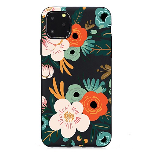 

Case For Apple iPhone 11 / iPhone 11 Pro / iPhone 11 Pro Max Ultra-thin / Frosted / Pattern Back Cover Flower TPU Soft