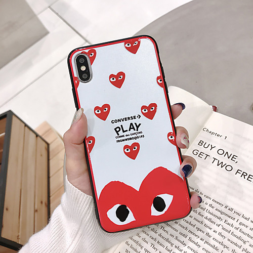 

Case For Apple iPhone XS / iPhone XR / iPhone XS Max Ultra-thin / Pattern Back Cover Word / Phrase / Heart TPU