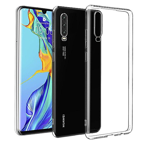 

Case For Huawei Huawei P30 Ultra-thin / Frosted Back Cover Solid Colored TPU