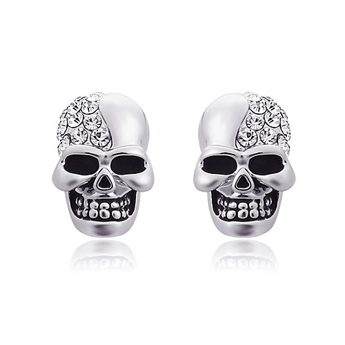 

Women's Men's Stud Earrings Sculpture Skull Statement Unique Design Gothic Punk Baroque Stainless Steel Earrings Jewelry Rose Gold / Silver / Gold For Street Daily Carnival Club Bar 2pcs