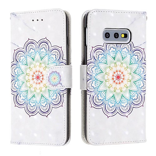 

Case For Samsung Galaxy S9 / S9 Plus / Galaxy S10 Wallet / Card Holder / Shockproof Full Body Cases Flower PU Leather
