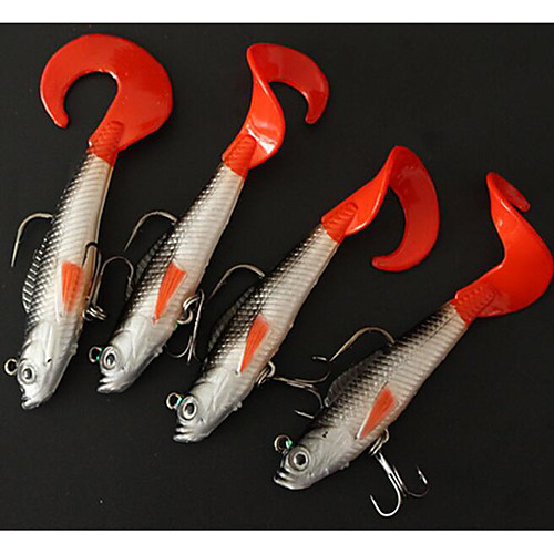 

4 pcs Fishing Lures Soft Bait Trolling Lure Soft Jerkbaits Sinking Bass Trout Pike Sea Fishing Bait Casting Lure Fishing