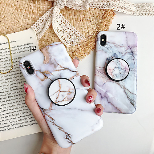 

Case For Apple iPhone XS / iPhone XR / iPhone XS Max with Stand / Pattern Back Cover Marble TPU for iPhone X 8 8PLUS 7 7PLUS 6 6S 6PLUS 6SPLUS