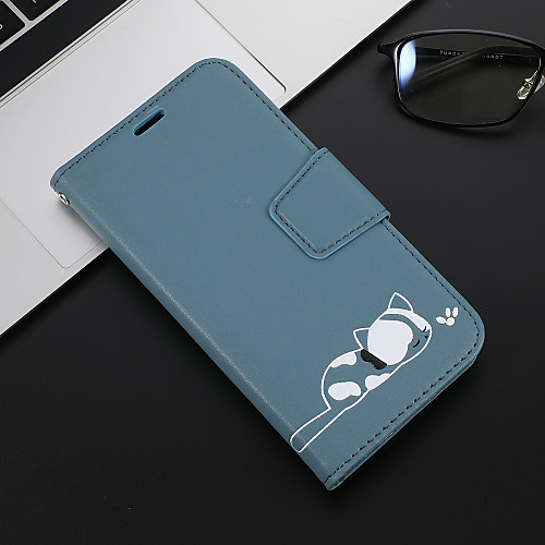 

Case For Xiaomi Xiaomi Redmi Note 6 / Xiaomi Redmi 6 Pro / Xiaomi Redmi Note 7 Wallet / Card Holder / with Stand Full Body Cases Cat PU Leather