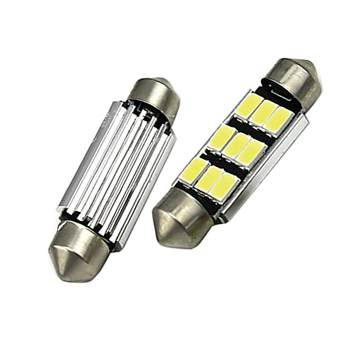 

2PCS 39mm Car LED White 5730 9-LED Canbus NO-Error Car Roof Reading Lights License Plate Light 36mm/39mm/41mm