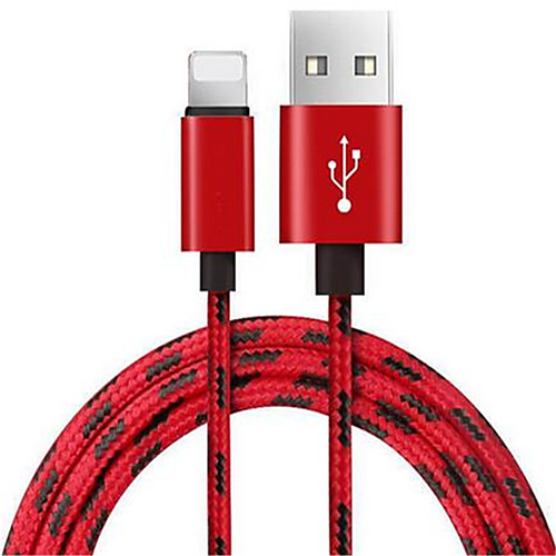 

USB Charging Sync Cable For Apple iPhone XR XS MAX 8 7 6S Plus Fast Charging Data Cable For iPad Nylon Phone Charge Line