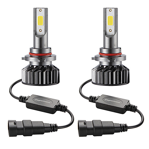 

2PCS Mini Car LED Headlight Bulb 9005/HB3 Hi/Lo 72W 10000LM 6000K Car Headlamp