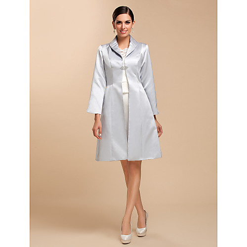 

Coats / Jackets Satin Wedding / Party Evening / Casual Wedding Wraps With
