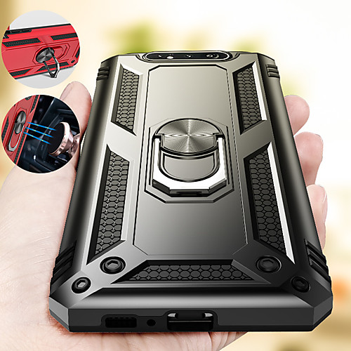 

Luxury Armor Soft Shockproof Case For Samsung Galaxy A80 A90 Silicone TPU Bumper Case For Samsung Galaxy A60 Car Metal Magnetic Finger Ring Cover