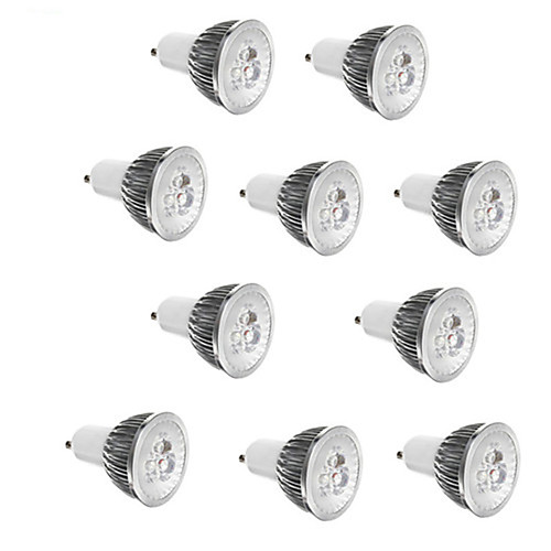 

10pcs 3 W LED Spotlight 250 lm E14 GU10 GU5.3 3 LED Beads High Power LED Decorative Warm White Cold White 85-265 V