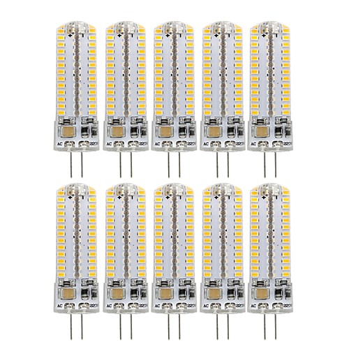 

10pcs 3 W LED Corn Lights 270 lm G4 104 LED Beads SMD 3014 Decorative Lovely Warm White Cold White 220-240 V 110-130 V