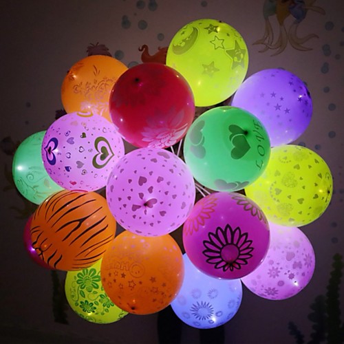 

12PCS Led Balloon Lights Flash Luminous Lamps Lantern Bar Birthday Wedding Party Decoration Paper Lantern Balloon Light