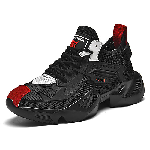 

Men's Mesh Fall / Spring & Summer Casual Trainers / Athletic Shoes Running Shoes / Walking Shoes Breathable Black / Red / White / Beige