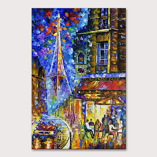 

Oil Painting Hand Painted Vertical Landscape Abstract Landscape Modern Rolled Canvas (No Frame)