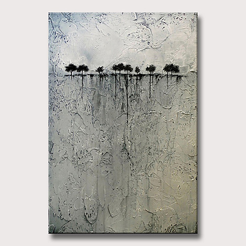 

Oil Painting Hand Painted Vertical Abstract Modern Rolled Canvas (No Frame)