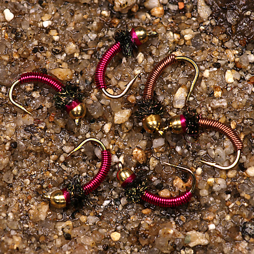 

6 pcs Fishing Lures Flies Sinking Bass Trout Pike Fly Fishing